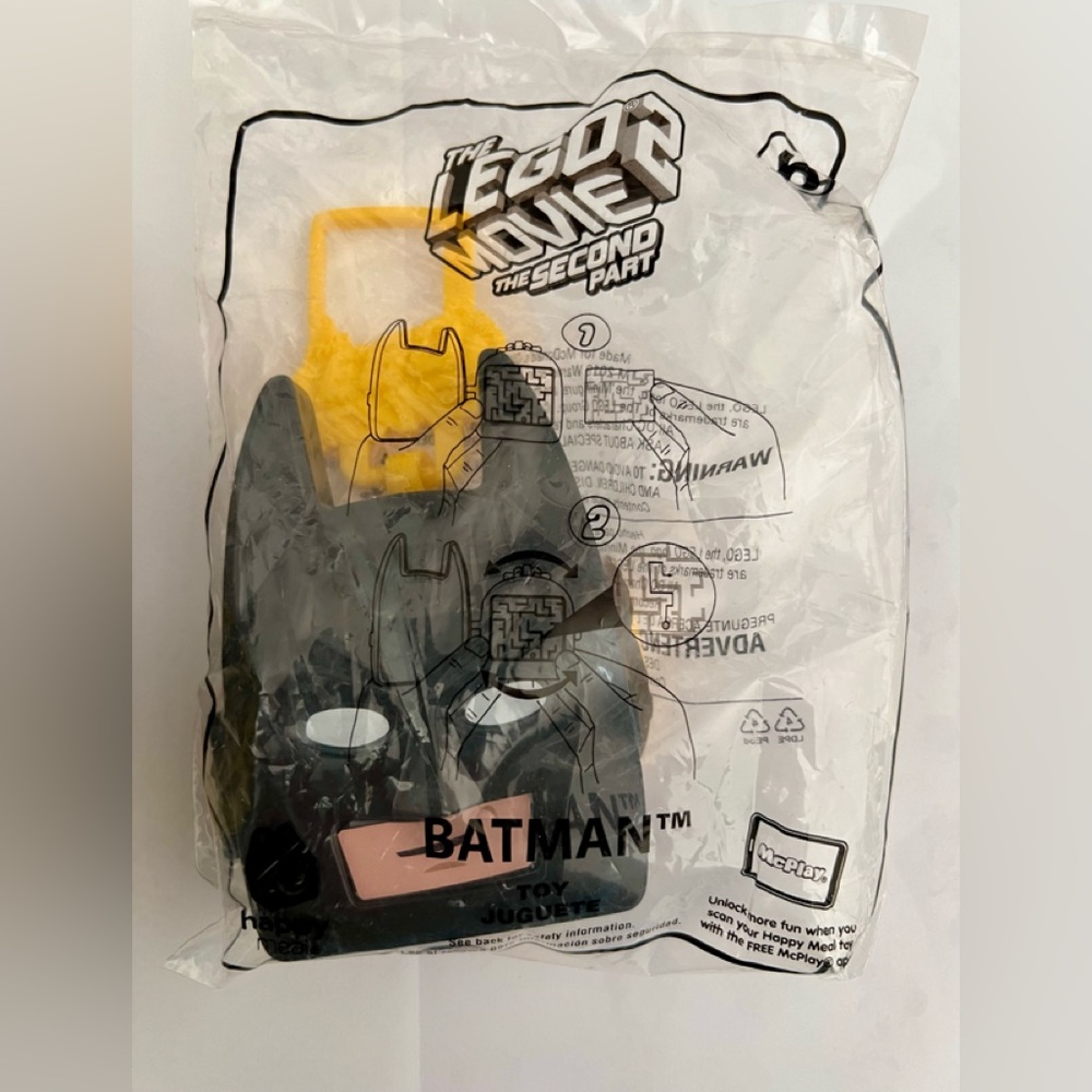 McDonalds The Lego Movie #6 Batman Toy 2019.